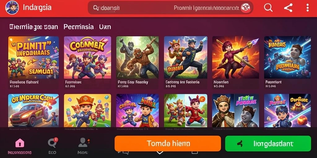 Tampilan awal aplikasi HIWIN777 yang menarik dan mudah dinavigasi.