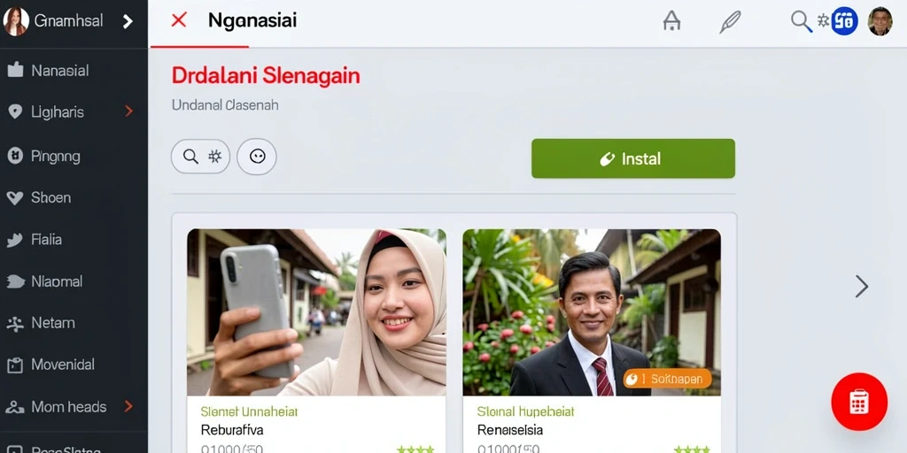 Tampilan antarmuka yang menarik dan bersih.