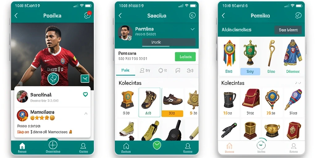 Tampilan menu utama dengan desain yang menarik.