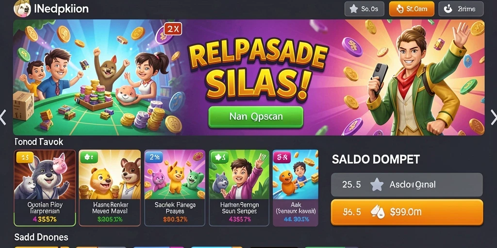 Tampilan utama PASAR123 yang menarik dan terorganisir.