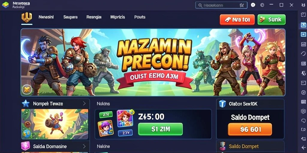 Tampilan utama aplikasi REJEKIGAMES yang menarik.