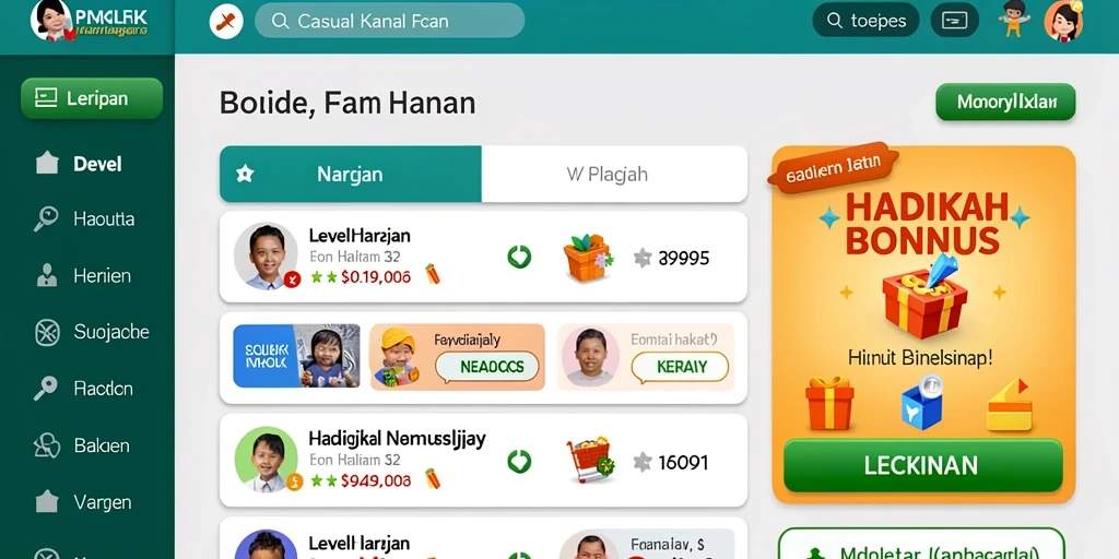 Tampilan antarmuka yang menarik dan user-friendly.