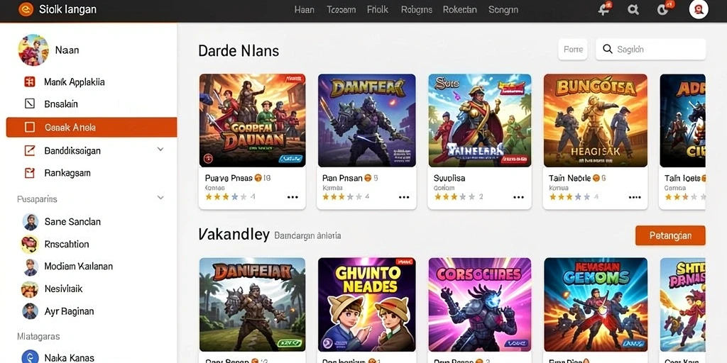 Tampak antarmuka utama game S80 yang menarik.