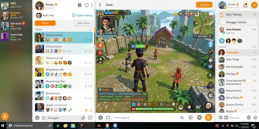 Tangkapan layar menampilkan dunia game yang kaya grafis.