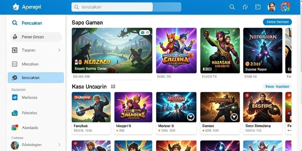 Screenshot menampilkan antarmuka permainan yang menarik.